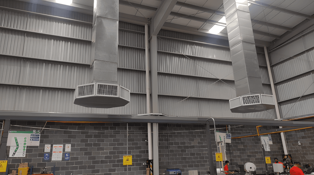 Ficha técnica del equipo de climatización industrial TBSI580